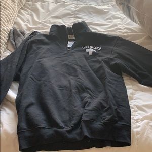 Quarter zip life gaurd jacket